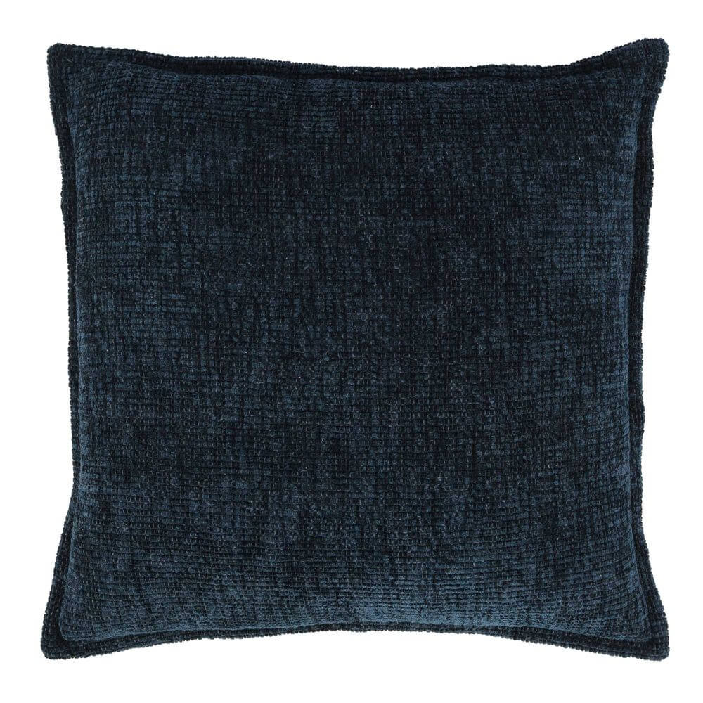 Perri Navy Chenille Cushion Cover 50cm