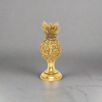 Pineapple Candle Holder Rustic Gold Resin Candle Holder