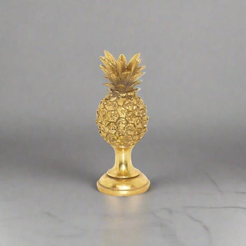 Pineapple Candle Holder Rustic Gold Resin Candle Holder