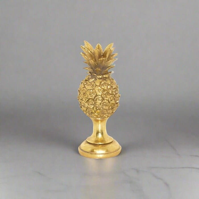 Pineapple Candle Holder Rustic Gold Resin Candle Holder