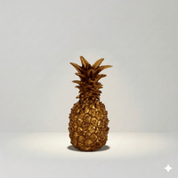 Pineapple Ornament Golden Decorative Ornament Small
