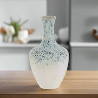Rain Belly Large Blue White Ceramic Vase