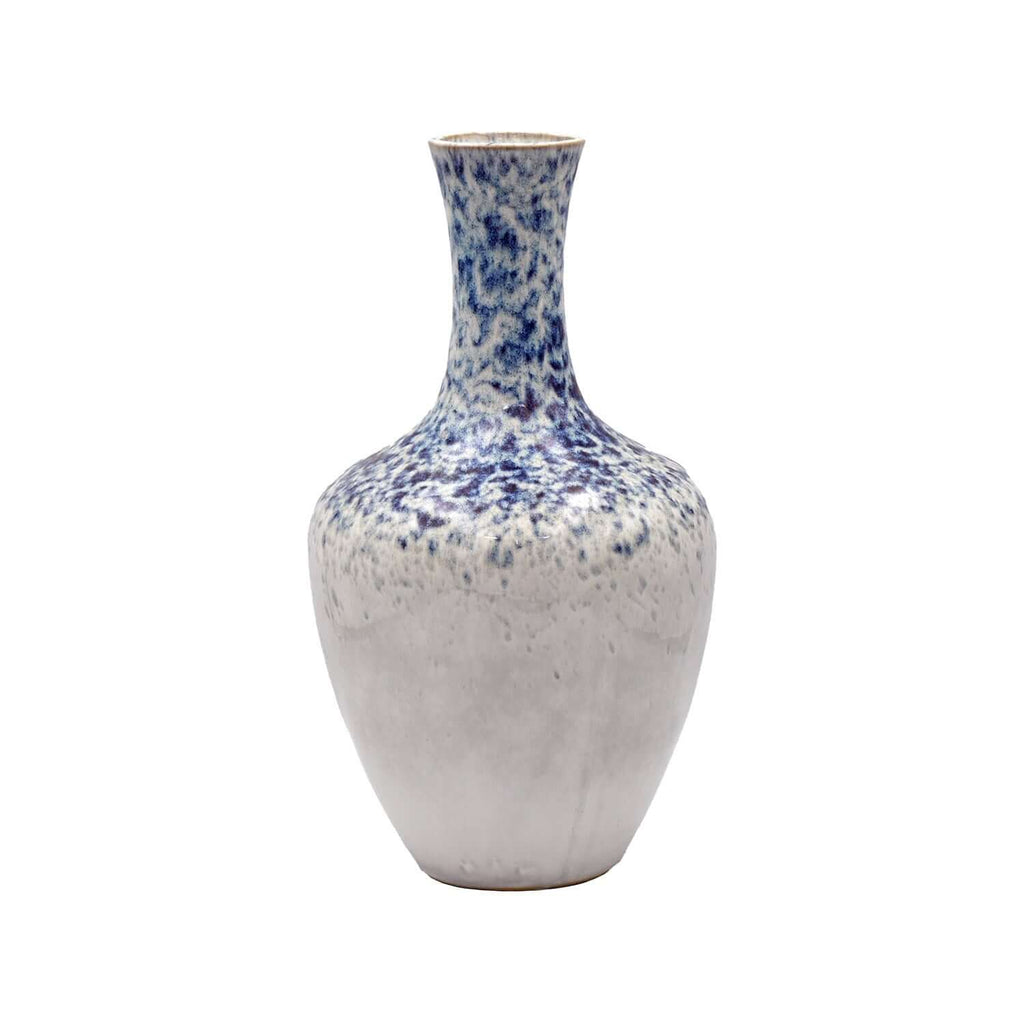 Rain Belly Large Blue White Ceramic Vase