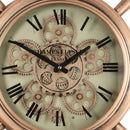 Rose Gold Nautical Gear Wall Clock 65cm
