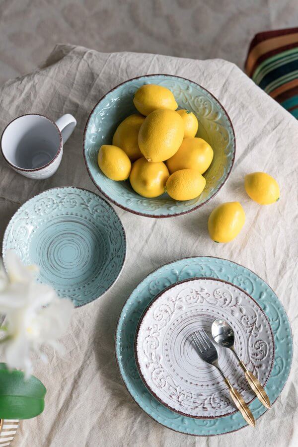 Round Rustic Charm Salad Plate Cream