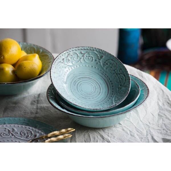 Rustic Charm Bowl Vintage Charm Bowl Aqua