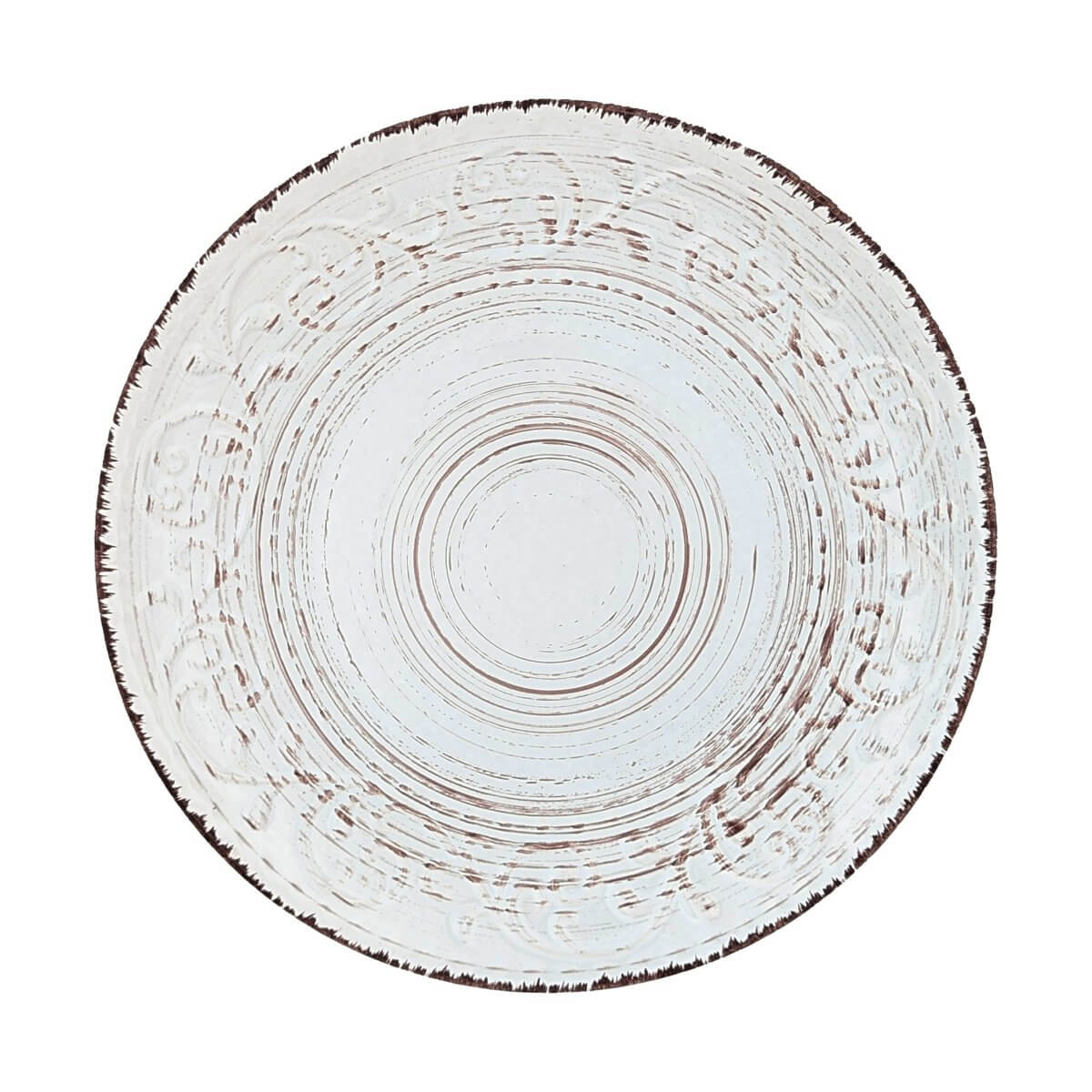 Rustic Fare Ceramic Dinner Plate - Cream