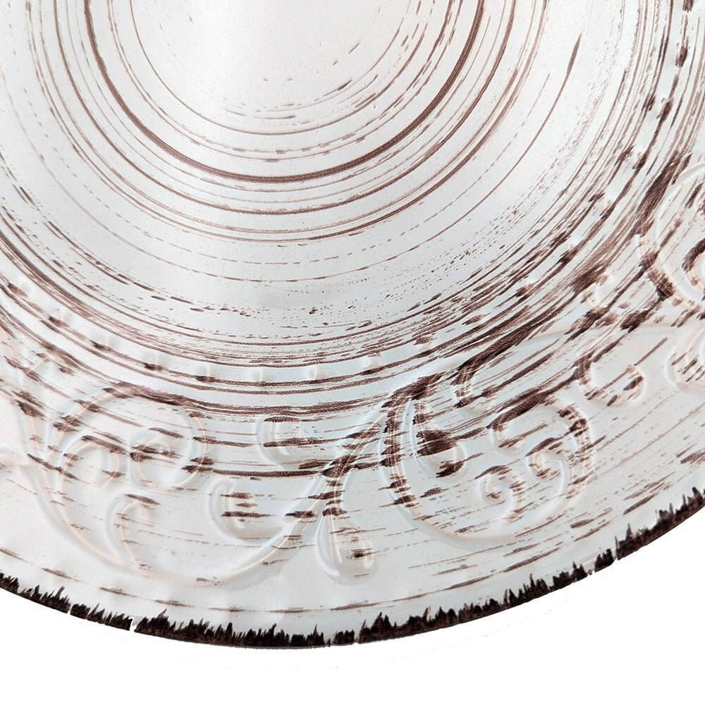 Rustic Fare Ceramic Dinner Plate - Cream