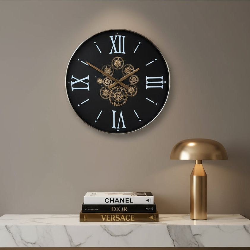 SOFI Industrial Moving Gear Wall Clock 60cm
