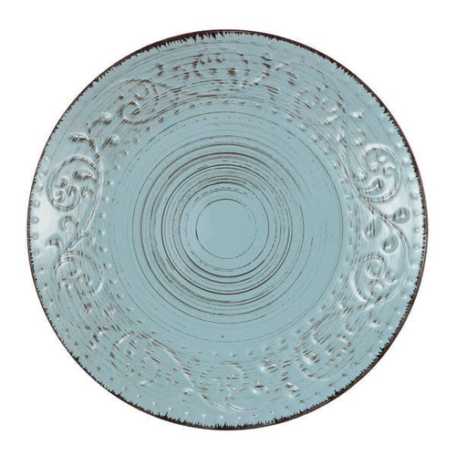 Salad Plate Aqua Vintage Rustic Charm