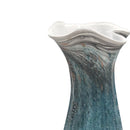 Seashell Design Porcelain Marble Finish Vase
