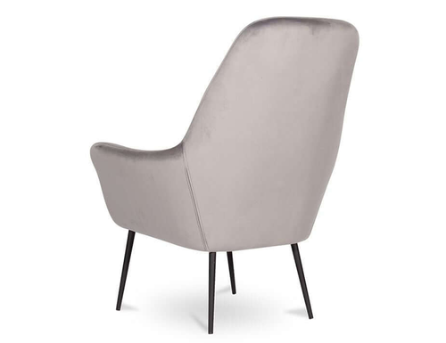 Soho Light Grey Velvet Lounge Chair