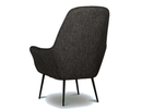 Soho Modern Charcoal Fabric Lounge Chair