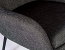 Soho Modern Charcoal Fabric Lounge Chair
