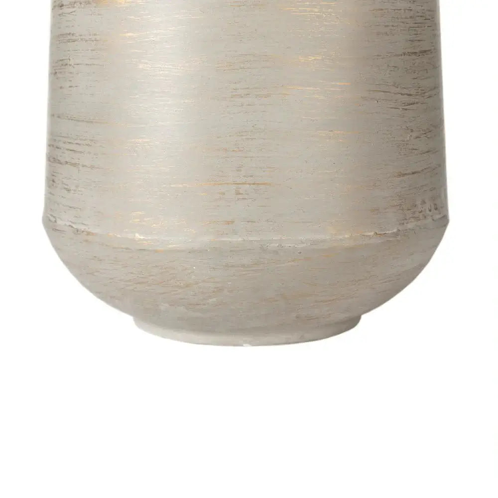 Statement Distressed Gold Metal Vase