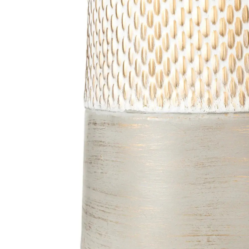 Statement Distressed Gold Metal Vase