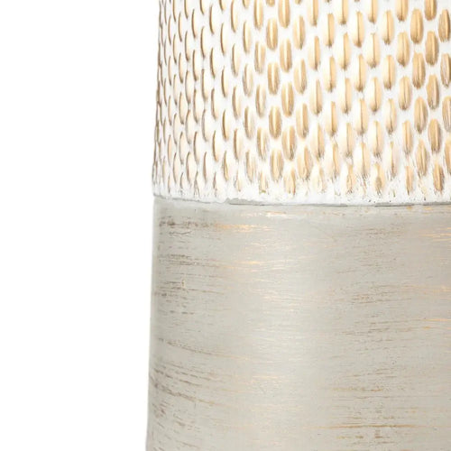 Statement Distressed Gold Metal Vase