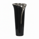 Tall 55cm Dark Brown Silver Ceramic Vase