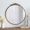 Vintage Baroque Gold Round Mirror 60cm
