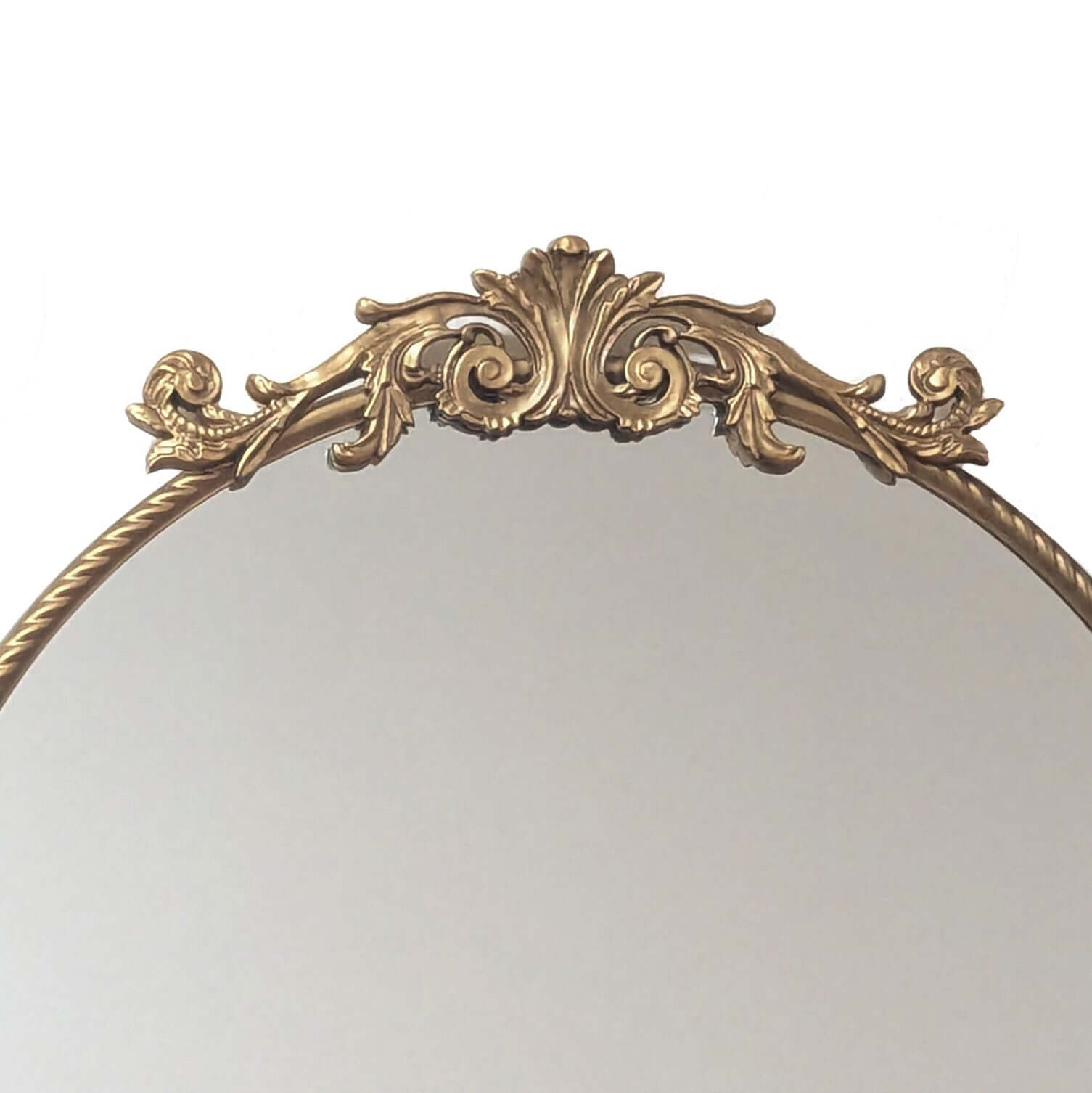 Vintage Baroque Gold Round Mirror 60cm