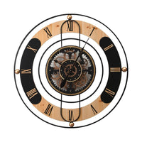 Vintage Country Industrial Gear Clock 90cm