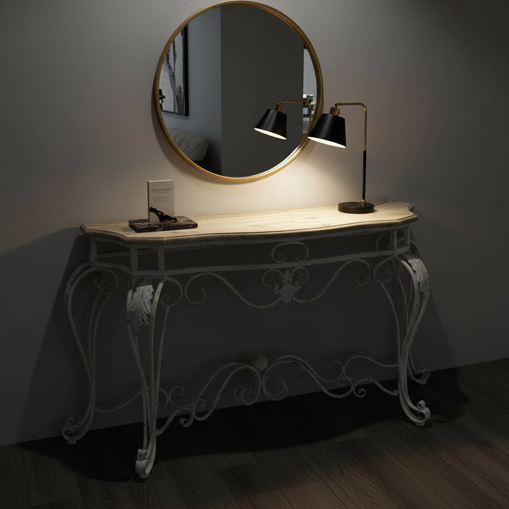 Vintage French Baroque Console Table