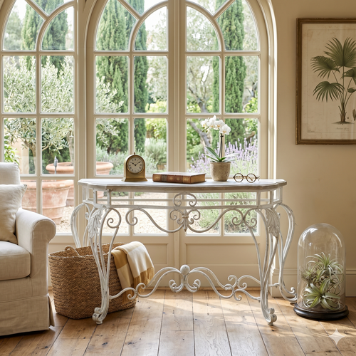 Vintage French Baroque Console Table