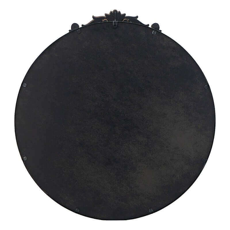 Vintage Round Black Wall Mirror 60cm