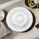 Rustic Fare Dinner Ceramic Plate Cream 