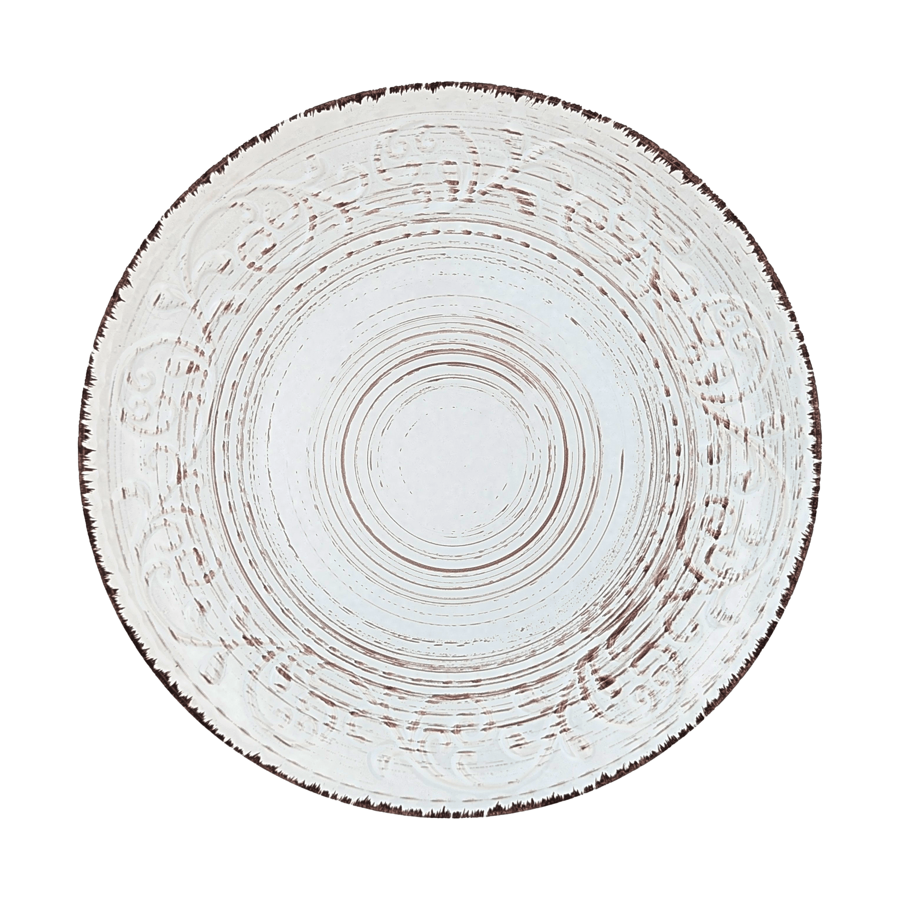 Rustic Fare Dinner Ceramic Plate Cream 
