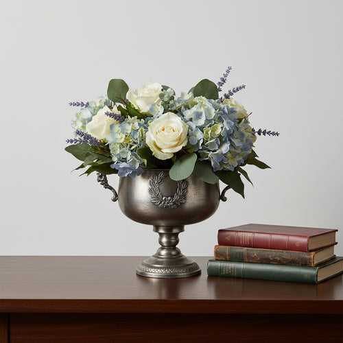 Vintage Urn Vase Elegant Silver Urn Vase