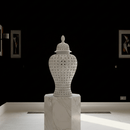 White Hamptons Lace Ceramic Temple Jar