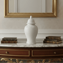 White Zen Style Ceramic Temple Jar