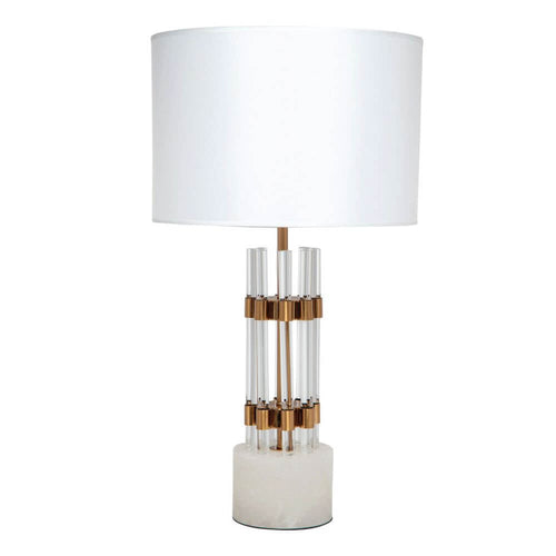 Abbey Table Lamp Modern Brass/Marble - 70cm Luxury Co