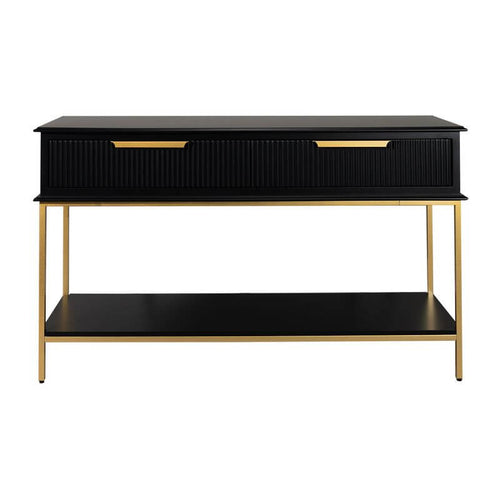 Aimee Drawer Console Table Black - 140cm Luxury Co