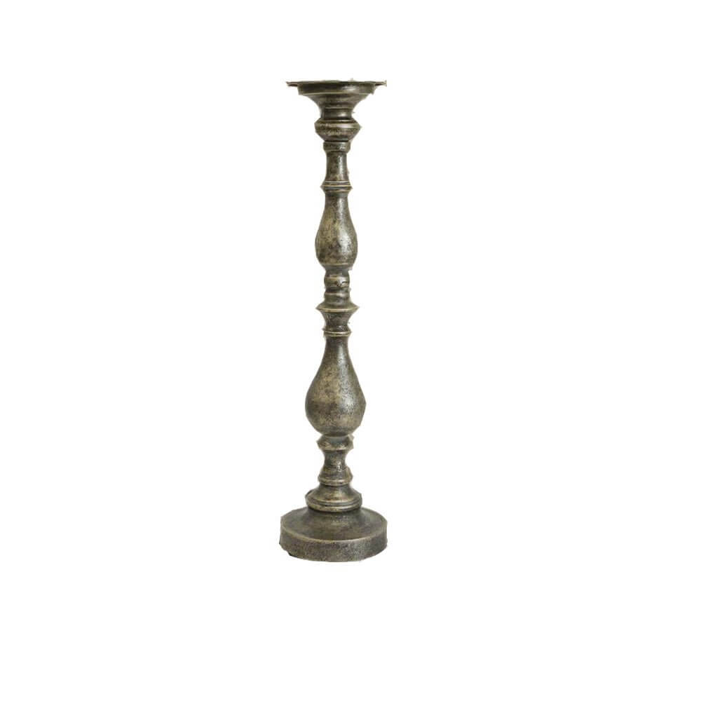 Antique Rustic Gold Candle Holder Tall Candle Holder