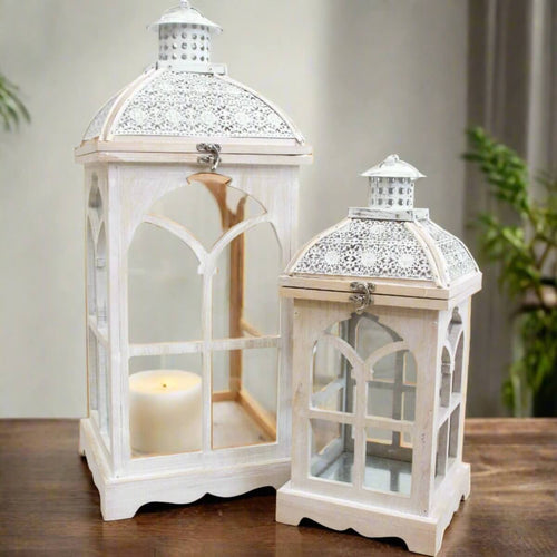 Arabesque Design Candle Lanterns Set Luxury Co
