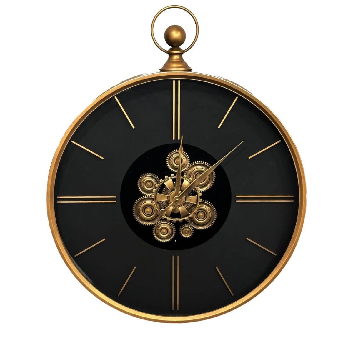 Astoria Round Industrial Wall Clock - 60x74cm Gears