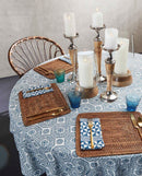 Atlas Candle Holder Wood/Aluminium Candle Stick Holder Set