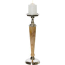 Atlas Aluminium Wooden Candle Stick Holder Large Luxury Co