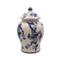 Blue & White Blossom Vintage Jar Luxury Co