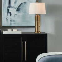 Brixton Table Lamp Modern Gold Finish - 68.5cm Luxury Co