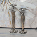 Atlas Candle Holder Wood/Aluminium Candle Stick Holder Set