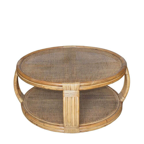 Cayman Rattan Round Coffee Table - 100cm Luxury Co