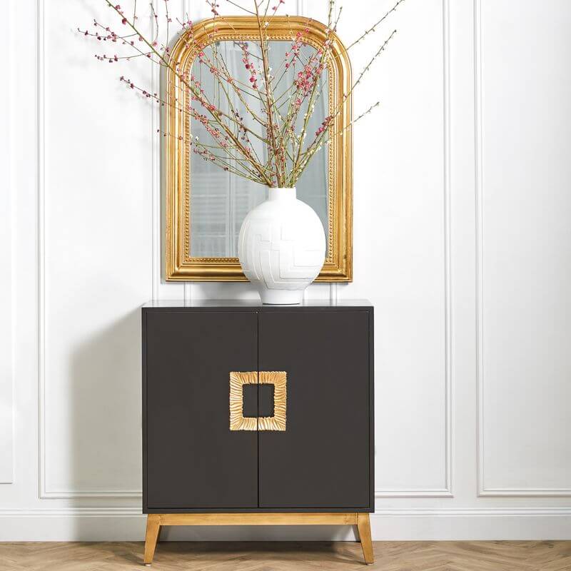 Clementine Wall Mirror Gold Leaf Large