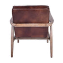 Copen Armchair - Distressed Brown Leather Luxury Co