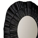 Corfu Wall Mirror Modern Round Shape Black - 102cm Luxury Co