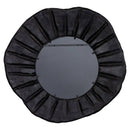 Corfu Wall Mirror Modern Round Shape Black - 102cm Luxury Co