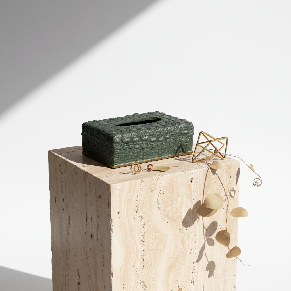 Crocodile Rectangle Tissue Box