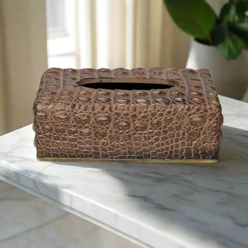 Crocodile Rectangle Tissue Box Cover Luxury Co